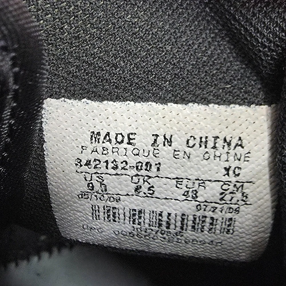 Air Jordan 1 High Strap Sneakers Mens‎ 9.5 Black Voltage Leather No Insoles*